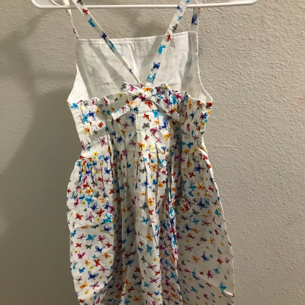 Platinum Colorful Butterfly Print Kids Dress NWOT - Picture 3 of 4